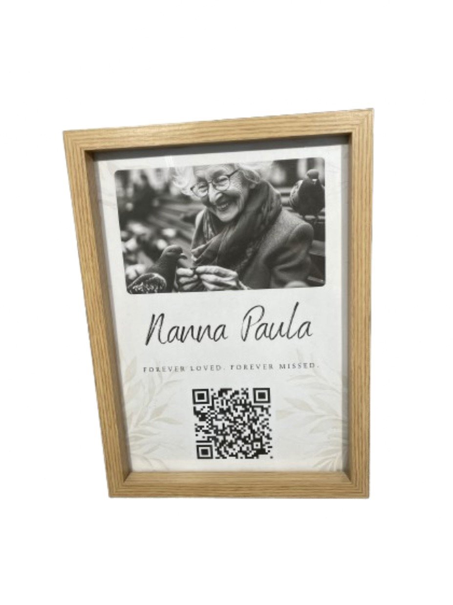 Memorial QR frame