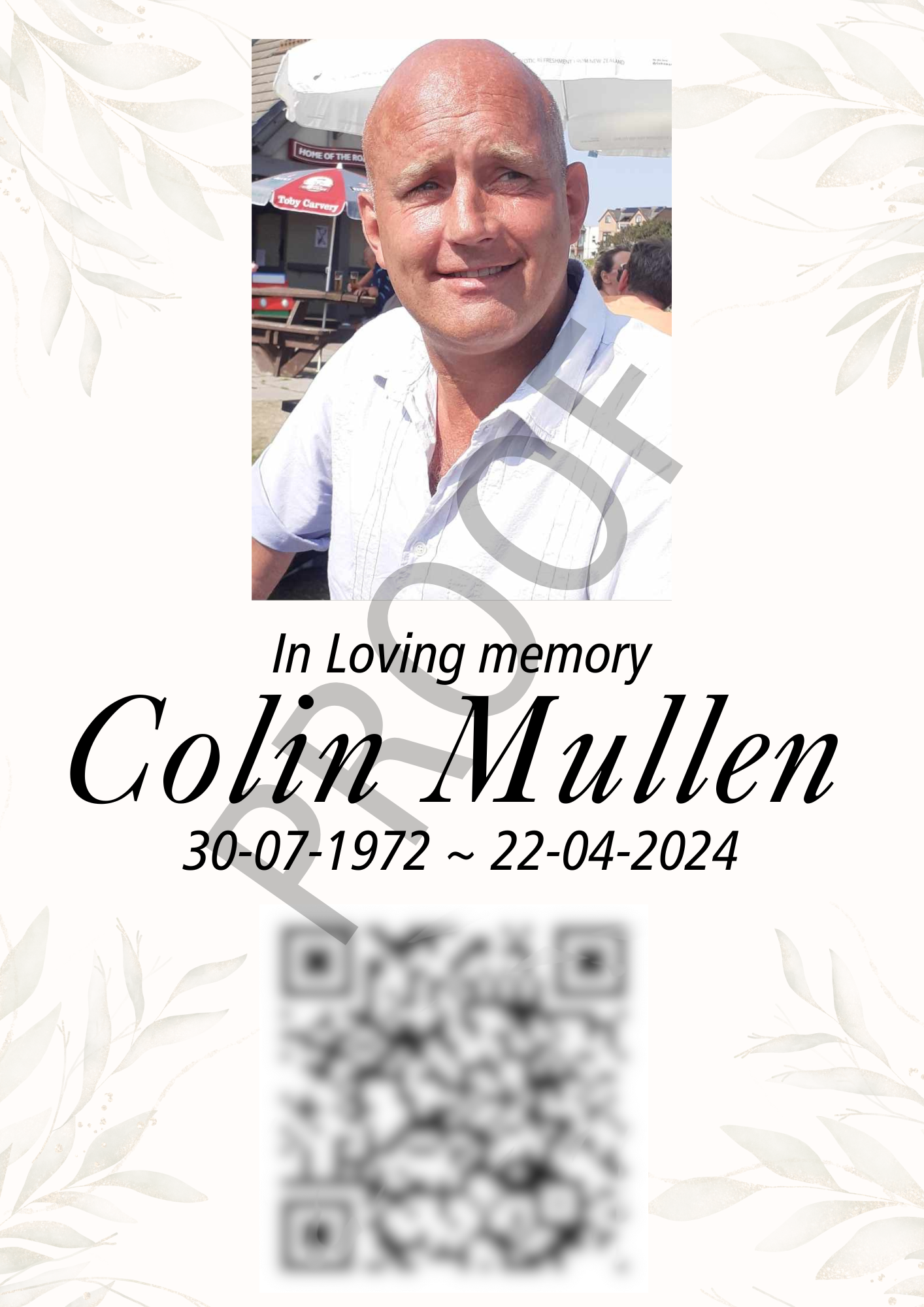 Memorial QR Frame