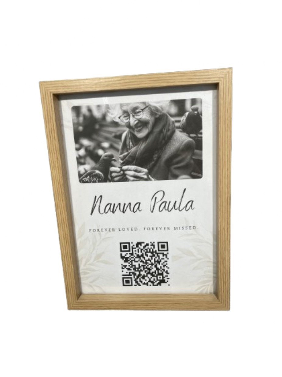 Memorial QR Frame